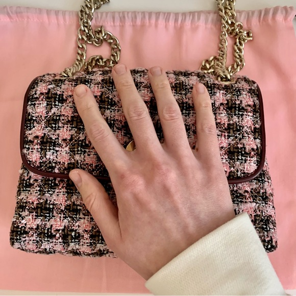Kate Spade Natalia Tweed Pink Small Crossbody - Picture 6 of 10